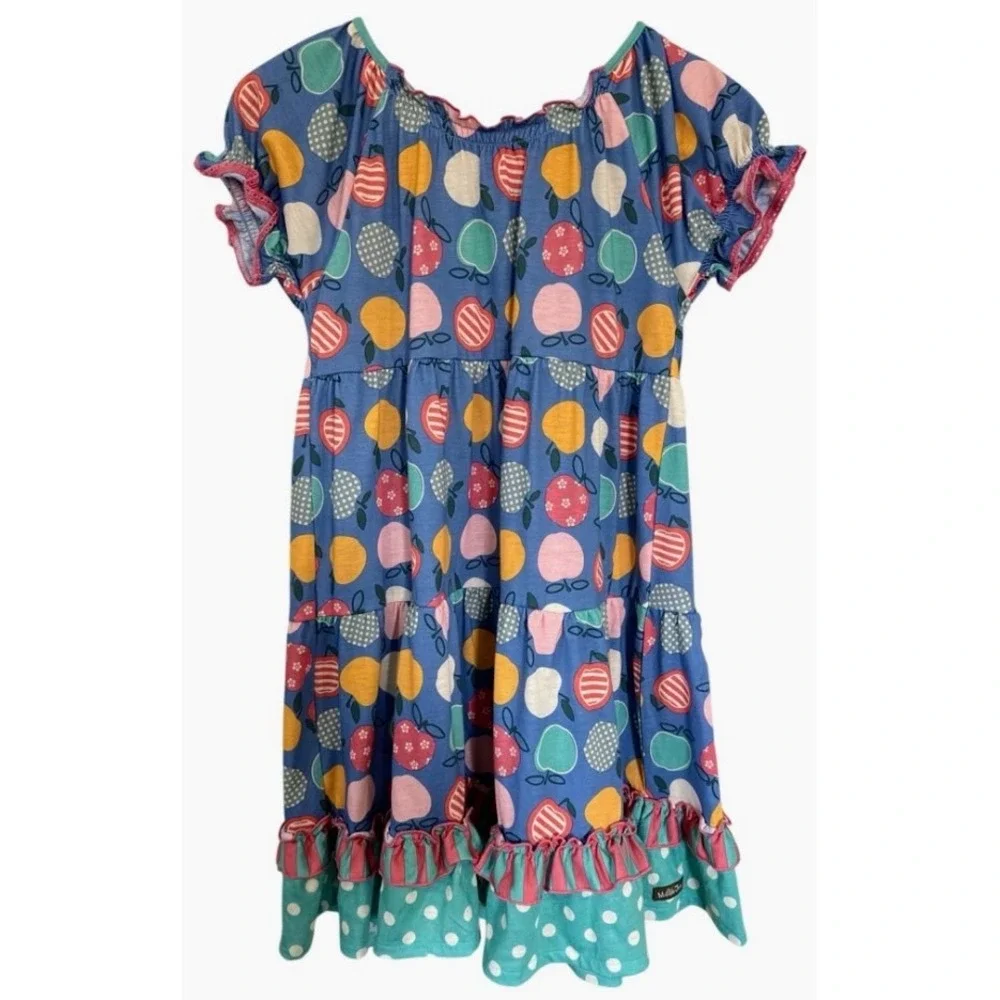 Matilda Jane Class President Lap Dress Girls 8-10 Fruit Back To School